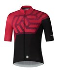 SHIMANO Kurzarm Fahrradtrikot - BREAKAWAY - Rot/Schwarz