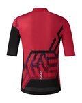 SHIMANO Kurzarm Fahrradtrikot - BREAKAWAY - Rot/Schwarz