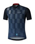 SHIMANO Kurzarm Fahrradtrikot - AEROLITE - Blau
