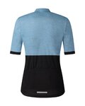 SHIMANO Kurzarm Fahrradtrikot - ELEMENT - Hellblau/Schwarz