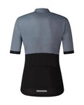 SHIMANO Kurzarm Fahrradtrikot - ELEMENT - Grau/Schwarz