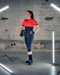 SHIMANO Kurzarm Fahrradtrikot - ELEMENT - Rot/Schwarz