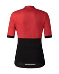 SHIMANO Kurzarm Fahrradtrikot - ELEMENT - Rot/Schwarz