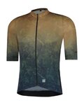 SHIMANO Kurzarm Fahrradtrikot - EVOLVE - Beige/Blau
