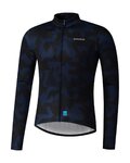 SHIMANO Langarm Fahrradtrikot für den Sommer - VERTEX TEAM LONG - Schwarz