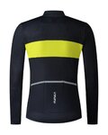 SHIMANO Langarm Fahrradtrikot für den Sommer - VERTEX TEAM LONG - Blau/Gelb