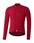 SHIMANO Langarm Fahrradtrikot für den Sommer - VERTEX THERMAL LONG - Rot