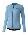 SHIMANO Langarm Fahrradtrikot für den Winter - ELEMENT LONG - Hellblau