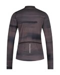 SHIMANO Langarm Fahrradtrikot für den Winter - KAEDE PRINTED LONG - Lila/Grau