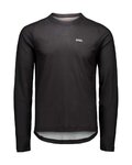 POC Langarm Fahrradtrikot für den Sommer - MOTION AIR L/S - Schwarz