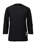 POC Kurzarm Fahrradtrikot - RESISTANCE 3/8 - Schwarz