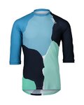 POC Kurzarm Fahrradtrikot - MTB PURE 3/4 - Hellblau