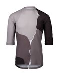 POC Kurzarm Fahrradtrikot - MTB PURE 3/4 - Grau