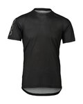 POC Kurzarm Fahrradtrikot - MTB PURE TEE - Schwarz