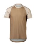 POC Kurzarm Fahrradtrikot - MTB PURE TEE - Braun/Beige