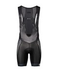 POC Kurze Fahrradhose mit Trägern - MTB AIR LAYER - Schwarz