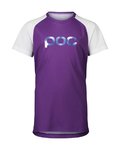 POC Kurzarm Fahrradtrikot - ESSENTIAL MTB - Lila/Weiß