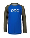 POC Langarm Fahrradtrikot für den Sommer - ESSENTIAL MTB - Blau/Grün