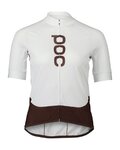 POC Kurzarm Fahrradtrikot - ESSENTIAL ROAD  - Weiß/Braun