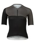 POC Kurzarm Fahrradtrikot - ESSENTIAL ROAD  - Schwarz/Grau