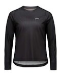 POC Langarm Fahrradtrikot für den Sommer - MOTION AIR L/S - Schwarz