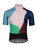 POC Kurzarm Fahrradtrikot - ESSENTIAL ROAD PRINT - Blau/Grün/bordeaux
