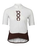 POC Kurzarm Fahrradtrikot - ESSENTIAL ROAD LOGO - Weiß/Schwarz