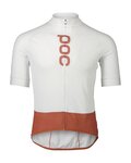 POC Kurzarm Fahrradtrikot - ESSENTIAL ROAD - Weiß/Braun