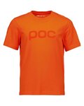 POC Kurzarm Fahrrad-Shirt - TEE JR - Orange