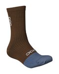 POC Klassische Fahrradsocken - FLAIR  - Braun/Blau