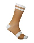 POC Klassische Fahrradsocken - LURE MTB - Braun/Weiß