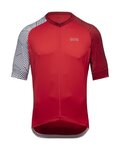 GORE Kurzarm Fahrradtrikot - C5 - Rot/Weiß