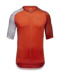 GORE Kurzarm Fahrradtrikot - C5 - Weiß/Orange
