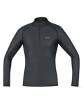 GORE Langarm Fahrrad-Shirt - M GWS BL THERMO TURTLENECK - Schwarz