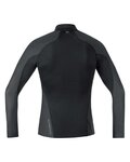 GORE Langarm Fahrrad-Shirt - M GWS BL THERMO TURTLENECK - Schwarz