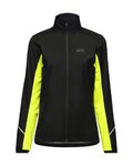 GORE Winddichte Fahrradjacke - R3 PARTIAL GTX - Schwarz/Gelb