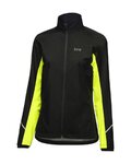 GORE Winddichte Fahrradjacke - R3 PARTIAL GTX - Schwarz/Gelb