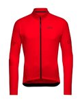 GORE Langarm Fahrradtrikot für den Winter - C3 THERMO - Rot