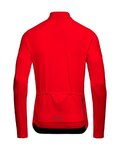 GORE Langarm Fahrradtrikot für den Winter - C3 THERMO - Rot