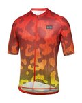 GORE Kurzarm Fahrradtrikot - RAIN CAMO - Orange/Gelb
