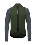 GORE Langarm Fahrradtrikot für den Winter - SPINSHIFT THERMO - Grün/Grau