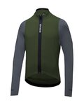 GORE Langarm Fahrradtrikot für den Winter - SPINSHIFT THERMO - Grün/Grau
