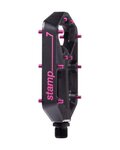 CRANKBROTHERS Pedale - STAMP 7 Large - Schwarz/Rosa