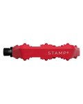 CRANKBROTHERS Pedale - STAMP 0 LARGE - Rot