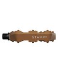 CRANKBROTHERS Pedale - STAMP 0 SMALL - Braun