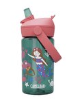 CAMELBAK Fahrrad-Wasserflasche - THRIVE FLIP STRAW KIDS 0,4l - Grün/Rosa