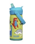 CAMELBAK Fahrrad-Wasserflasche - THRIVE FLIP STRAW KIDS VSS 0,35 L - Gelb/mehrfarbig