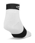 GIRO Klassische Fahrradsocken - COMP RACER - Weiß/Schwarz