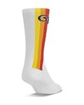 GIRO Klassische Fahrradsocken - COMP RACER HIGH RISE - Weiß/mehrfarbig