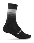 GIRO Klassische Fahrradsocken - COMP RACER HIGH RISE - Schwarz/Weiß